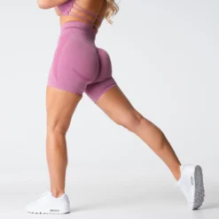 Pastel Pink Contour Seamless Shorts