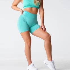 Mint Contour Seamless Shorts -NVGTN Store DSC00064 655075fe 601a 4d10 ac91 a87a8a3c1476