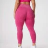 Fuchsia Snakeskin Seamless Leggings -NVGTN Store DSC00088