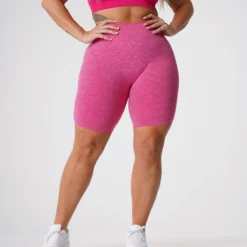 Fuchsia Scrunch Seamless Shorts -NVGTN Store DSC00107