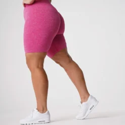 Fuchsia Scrunch Seamless Shorts -NVGTN Store DSC00111