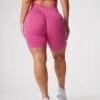 Fuchsia Scrunch Seamless Shorts -NVGTN Store DSC00114