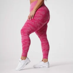 Fuchsia Camo Seamless Leggings -NVGTN Store DSC00123 1