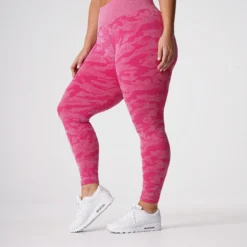 Fuchsia Camo Seamless Leggings -NVGTN Store DSC00124 1