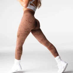 Gingerbread Digital Seamless Leggings -NVGTN Store DSC00132