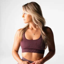 Mulberry Brown Wander Seamless Bra -NVGTN Store DSC00139