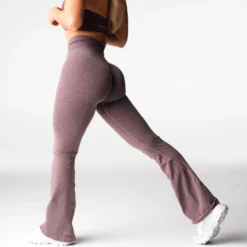 Mulberry Brown Iconic Seamless Flare Leggings