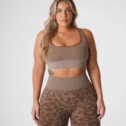 Mocha Leopard Eclipse Seamless Bra -NVGTN Store DSC00154