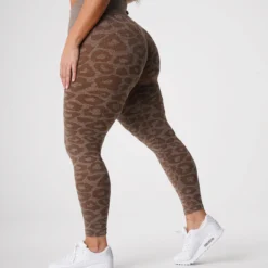 Mocha Leopard Seamless Leggings -NVGTN Store DSC00167