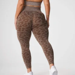 Mocha Leopard Seamless Leggings -NVGTN Store DSC00172