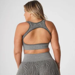 Khaki Green Zebra Eclipse Seamless Bra