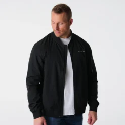 Black Bomber Jacket -NVGTN Store DSC00222 5e0c3107 b388 4752 a58d 967873b3db81