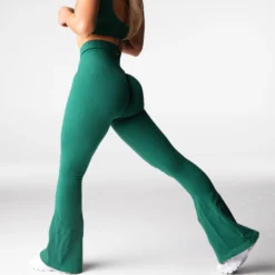 Balsam Harmony Ribbed Seamless Flare Leggings