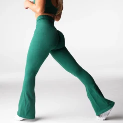 Balsam Harmony Ribbed Seamless Flare Leggings -NVGTN Store DSC00252