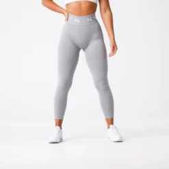 Light Grey Sport Seamless Leggings -NVGTN Store DSC00342