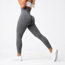 Black Speckled Scrunch Seamless Leggings