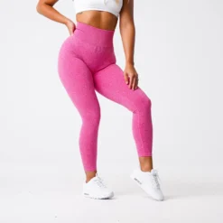 Fuchsia Scrunch Seamless Leggings -NVGTN Store DSC00368