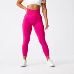 Magenta Solid Seamless Leggings 9 Magenta Solid Seamless Leggings -NVGTN Store DSC00372