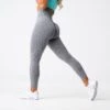 Grey Scrunch Seamless Leggings -NVGTN Store DSC00373