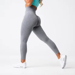 Grey Scrunch Seamless Leggings