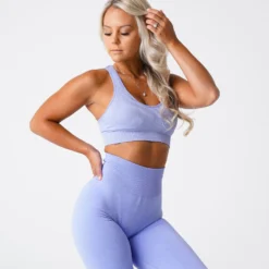 Periwinkle Galaxy Ribbed Seamless Bra -NVGTN Store DSC00387