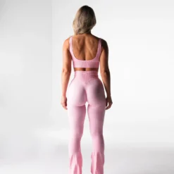 Baby Pink Harmony Ribbed Seamless Bra -NVGTN Store DSC00404 1