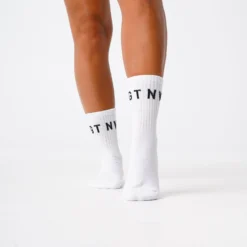 White NVGTN Crew Socks -NVGTN Store DSC00437 1