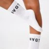 White NVGTN Crew Socks