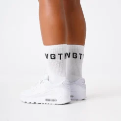 White NVGTN Crew Socks -NVGTN Store DSC00439 1