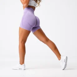 Lilac Contour Seamless Shorts