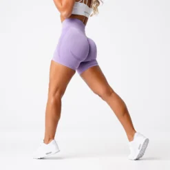 Lilac Contour Seamless Shorts -NVGTN Store DSC00441