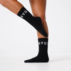 Black NVGTN Crew Socks