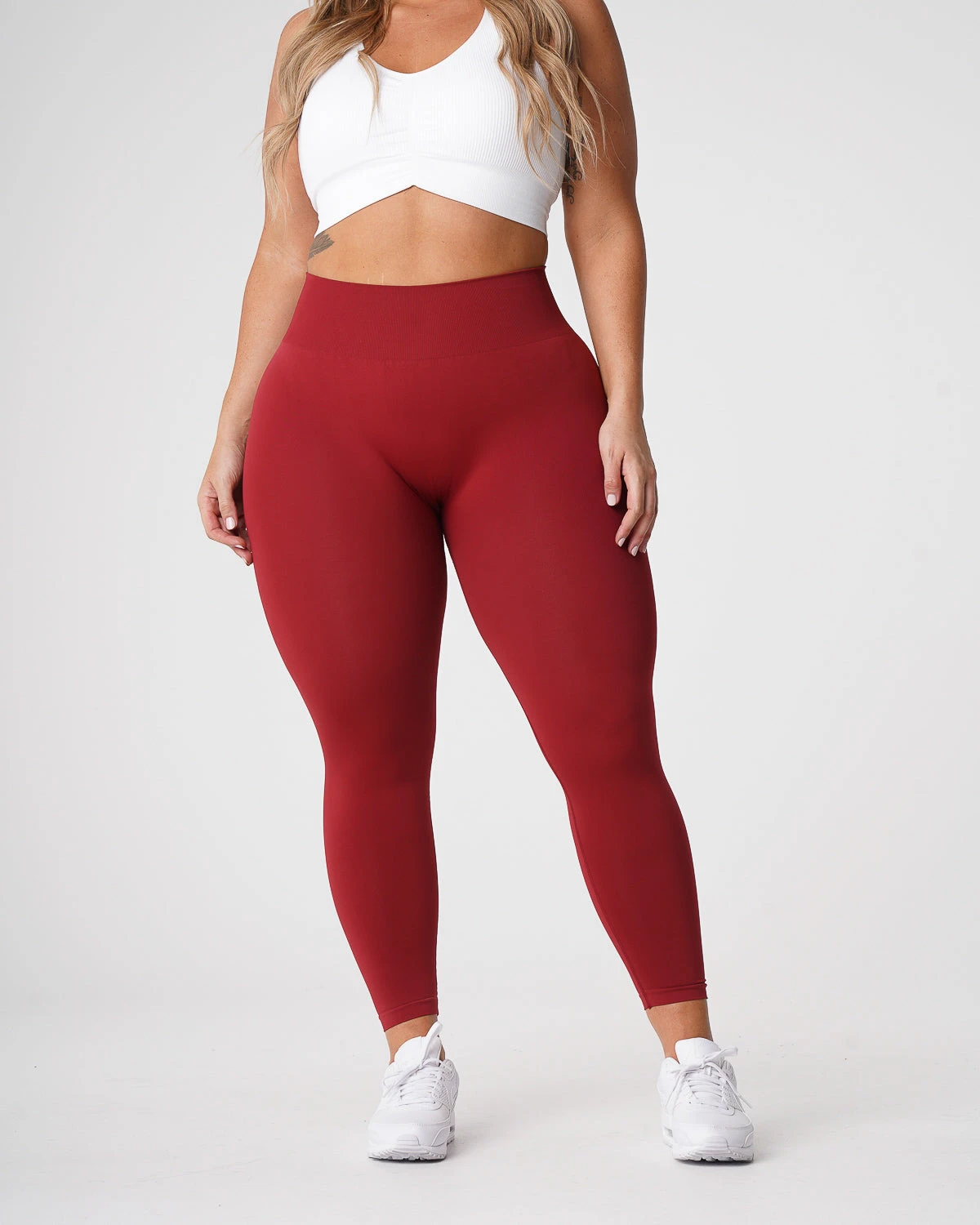 Carmine Solid Seamless Leggings 4 Carmine Solid Seamless Leggings - Image 2