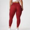 Carmine Solid Seamless Leggings -NVGTN Store DSC00496