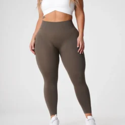 Olive Solid Seamless Leggings