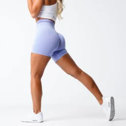 Periwinkle Pro Seamless Shorts -NVGTN Store DSC00565