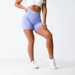 Periwinkle Pro Seamless Shorts -NVGTN Store DSC00568