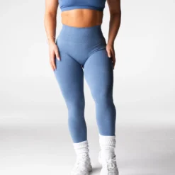Slate Blue Lift Seamless Leggings -NVGTN Store DSC00666