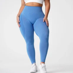 Ocean Blue Contour Seamless Leggings
