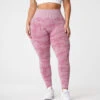 Pastel Pink Camo Seamless Leggings -NVGTN Store DSC00709