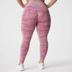 Pastel Pink Camo Seamless Leggings -NVGTN Store DSC00717