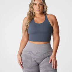 Stone Grey Matrix Bra Top