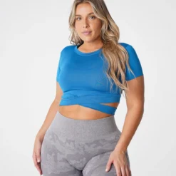 Cobalt Crossbody Tee