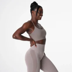 Taupe Invincible Seamless Bra -NVGTN Store DSC00913