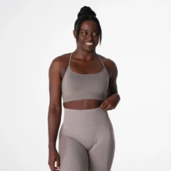 Taupe Invincible Seamless Bra -NVGTN Store DSC00915
