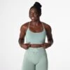 Sage Green Invincible Seamless Bra 1 Sage Green Invincible Seamless Bra -NVGTN Store DSC00916