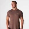 Mocha Tech Fitted Tee -NVGTN Store DSC00936