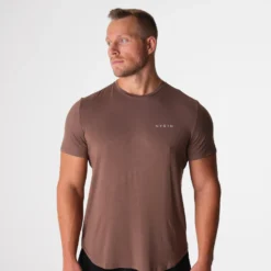 Mocha Tech Fitted Tee