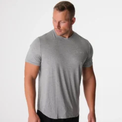 Grey Tech Fitted Tee -NVGTN Store DSC00941