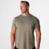 Sage Green Tech Fitted Tee